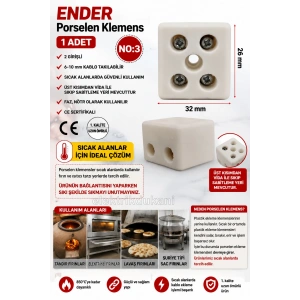 ENDER Porselen Klemens No:3 2Li  6-10mm