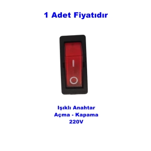 ENDER Tekli Işıklı Anahtar Soba Anahtarı