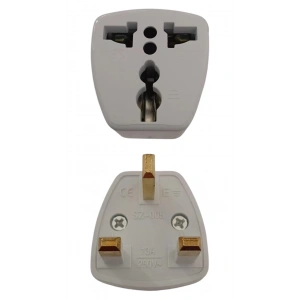 ENDER Türk Fişini - İngiliz Fişine Çevirecek Erkek Adaptör (İngiliz Prizini Türk Prizine Çevirme Aparatı Universal Fiş)