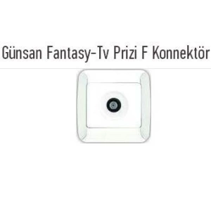GÜNSAN FANTASY TEKLİ UYDU PRİZ F KONNEKTORLÜ