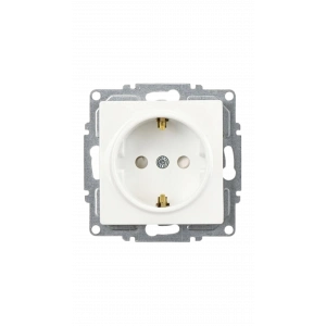 GÜNSAN Visage Beyaz Topraklı Priz Sıva Altı