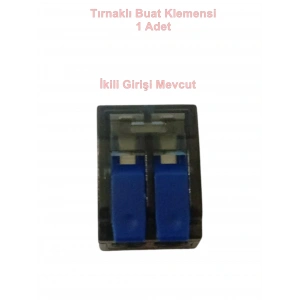 GWEST 2li Mandallı Tırnaklı Buat Klemensi 0.14-2.5mm Arası (İkili Buat Klemensi)