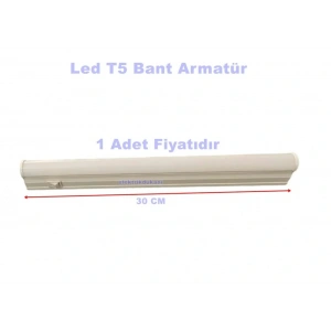 HOROZ Sigma 30cm 4W T5 Led Bant Armatür Anahtarlı 6400K BEYAZ