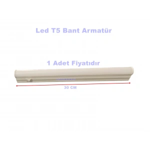 HOROZ Sigma 30cm 4W T5 Led Bant Armatür Anahtarlı 6400K BEYAZ