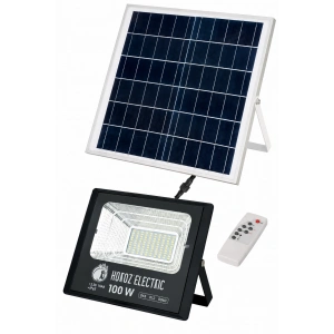 HOROZ Tiger 100W Solar Ledli Projektör 6400K Beyaz Işık
