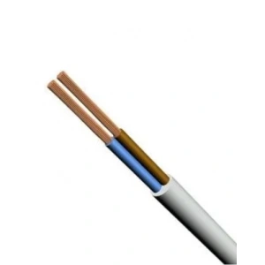 HÜNKA 2x0.75mm TTR Elektrik Kablosu BEYAZ (Çok Telli Esnek Kablo)