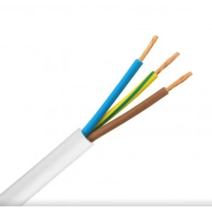 HÜNKA 3x1.5mm TTR Elektrik Kablosu BEYAZ (Çok Telli Esnek Kablo)