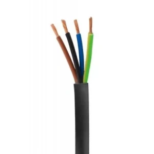 HÜNKA 4x1.5mm TTR Elektrik Kablosu SİYAH (Çok Telli Esnek Kablo)