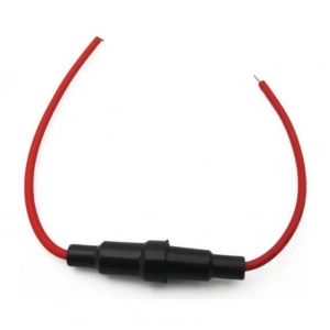 Kablolu Fuse 5x20 Beyaz Cam Sigorta Yuvası