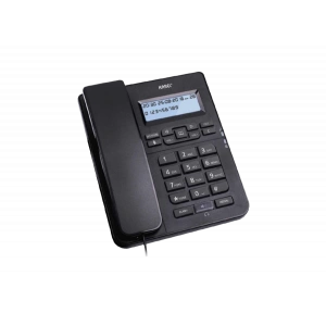 KAREL Masa Üstü Kablolu Ahizeli Hafızalı Ekranlı Telefon SİYAH (Arayan Numarayı Gösterme Özelliği)