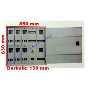 MERT 1756 S.A. 6 MONOFAZE 2 TRİFAZE SAYAÇLI T.M.Ş Lİ PANO
