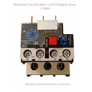 MUTLUSAN 1.6~2.5A Termik Röle  (2.5 Amper Motor Koruma Termiği)