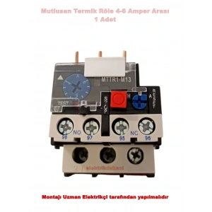 MUTLUSAN 4~6A Termik Röle (6 Amper Motor Koruma Termiği)