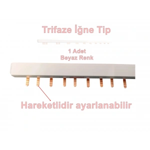 MUTLUSAN İğne Tip Trifaze Müşterek Otomat Barası 10 Modül 52Cm