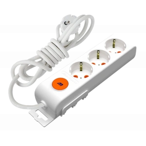 MUTLUSAN Rİ-TECH ÜÇLÜ TOPRAKLI GRUP PRİZ 2MT ANAHTARLI