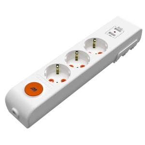 MUTLUSAN Rİ-TECH ÜÇLÜ USB TOPRAKLI GRUP PRİZ KLEMENSLİ ANAHTARLI