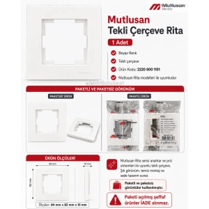 MUTLUSAN RİTA TEKLİ ÇERÇEVE