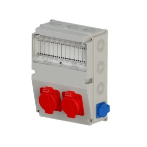 NEAD Kombinasyon Kutusu 2 Adet 3x25 Trifaze Priz + 2 Adet 1x16 Monofaze Priz Montajlı Kombinasyon Panosu