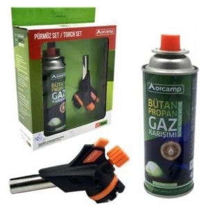 ORCAMP Çakmaklı Pürmüz Seti Kartuş Tüp + Çakmak Başlık 227gr (cx500+227)