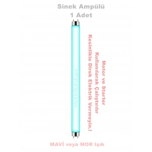 OSAKA T8 10W Sinek Ampulü Floresan (Mavi Işık)