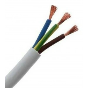 ÖZNUR 3x2.5mm TTR Elektrik Kablosu BEYAZ (Çok Telli Esnek Kablo)