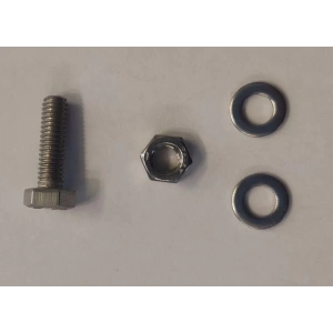 PASLANMAZ METRİK 6 KROM 25MM CİVATA+SOMUN+PUL