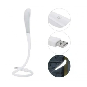POWERMASTER Ledli Esnek USB Lamba  Beyaz 6400k Klavye Aydınlatma ve Kitap Okuma lambası