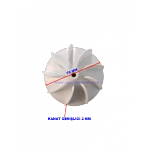 Profesyonel Kuaför Fön Makinesi Pervanesi Plastik 9 Kanat