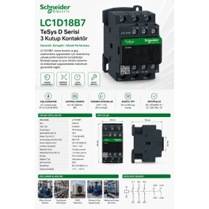 SCHNEİDER 7,5 KW 24V AC KONTAKTÖR