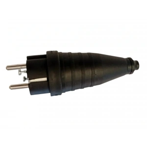 SCHNEİDER Kauçuk Erkek Düz Fiş 2P 16 Amper (220v Standart Tip1x16A IP40) Fiş-1