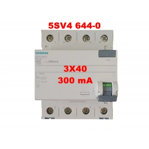 SİEMENS 3X40A 300 mA YANGIN KORUMA AKIM ROLESİ (YENİ KASA)