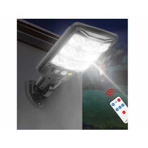 Solar Güneş Enerjili Kumandalı 60w Hareket Sensörlü Mini Sokak Lambası Beyaz Işık 6400K
