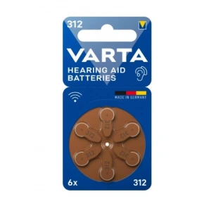VARTA Kulaklık İşitme Cihazı Pili NO:312 1.45v 6lı Paket