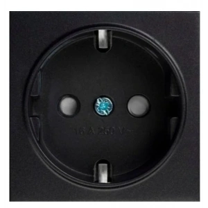 VİKO ARTLİNE NOVELLA/TRENDA SİYAH KAPAKLI TOPRAKLI PRİZ KAPAK Ç.K.