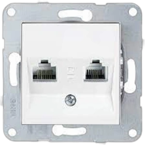 VİKO KARRE / MERIDIAN BEYAZ İKİLİ NÜMERİS TELEFON PRİZİ