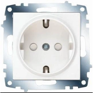 VİKO KARRE / MERIDIAN BEYAZ TOPRAKLI PRİZ ÇOCUK KORUMALI