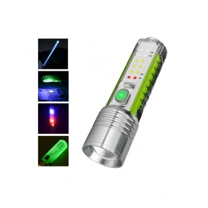 WATTON Şarjlı Yeni Nesil El Feneri 3 Kademeli Zumlu 8 Fonksiyonlu (TYP-C Şarjlı Mıknatıslı Suya Dayanıklı Şık Fener)