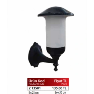 ZERPA MANTAR DUVAR APLİK SİYAH