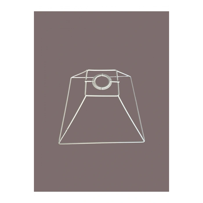 Kare Avize Teli , İskeleti (30x15 Cm) Beyaz Statik Boyalı (Duy Takımı Dahil)