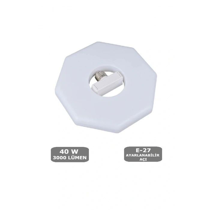 40W Armatür Ampul E27 Led Beyaz Renk (Ayarlanabilir Açı) 22CM