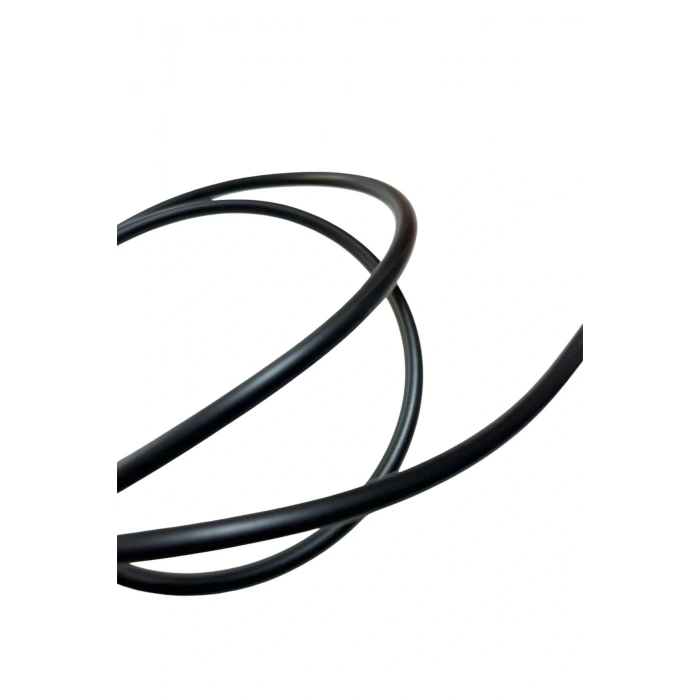 Aydınlatma Elektrik Kablosu (2x0,50 TTR Yuvarlak Tip) (Tam Bakır) Siyah 3 Metre