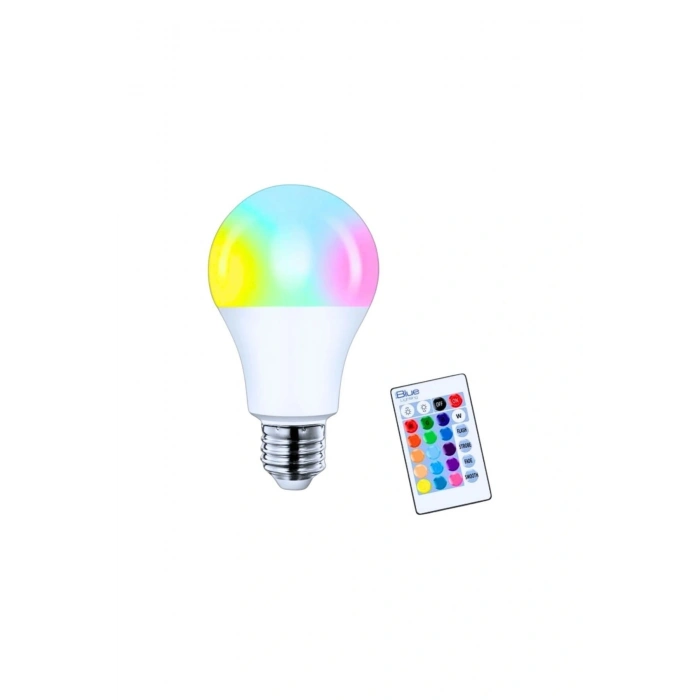 Rgb Çok Renkli E27 Led Ampul Kumandalı