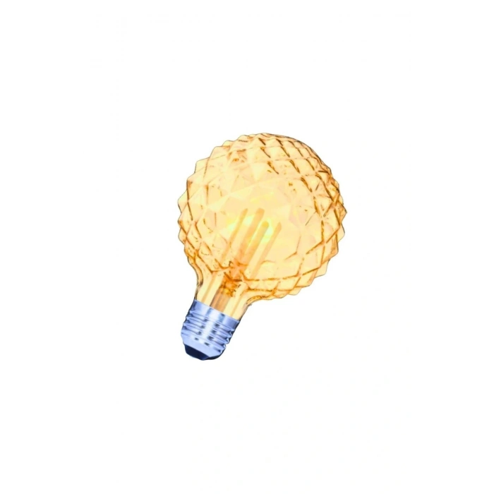 Özel Tasarım E27 Rustik Ampul Vintage Amber 2700K (4,5W - 500 Lümen)-(KIRILMAZ PLASTİK GÖVDE)