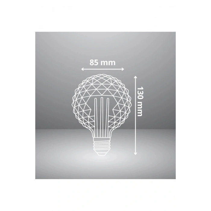 Özel Tasarım E27 Rustik Ampul Vintage Amber 2700K (4,5W - 500 Lümen)-(KIRILMAZ PLASTİK GÖVDE)