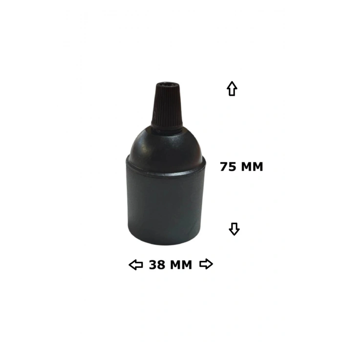 İtalyan E27 Duy - Vidalı Düz Duy (Bakalit) (250V 4A) 5 Adet