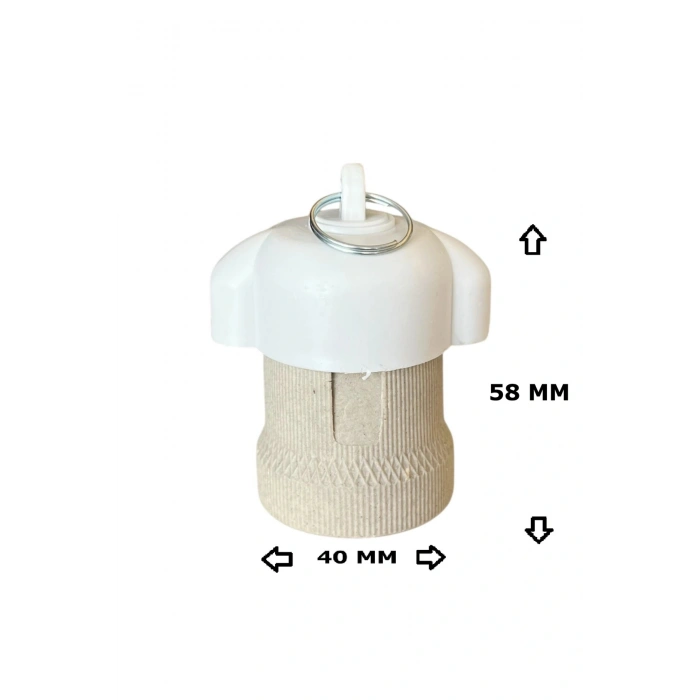 Porselen Bahçe Duyu E27 Su Geçirmez Dış Mekan Vidalı Yağmur Duyu (250V-4A) 10 Adet