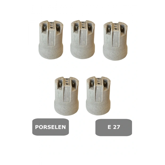 E27 Porselen Duy -(250V-4A) 5 Adet