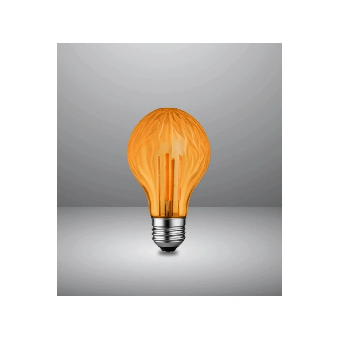 Mini Tasarım E27 Rustik Ampul Vintage Amber 2700K (4,5W - 500 Lümen)- (KIRILMAZ PLASTİK GÖVDE)