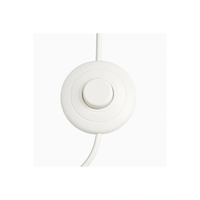 E14 Duylu 3 Metre Yerpuarlı (AÇ KAPAT ANAHTAR) Fişli Seyyar (2X0,50) (BEYAZ)