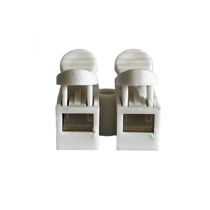 Klamens Vidasız Basmalı İkili 1 No (20 Adet) Beyaz